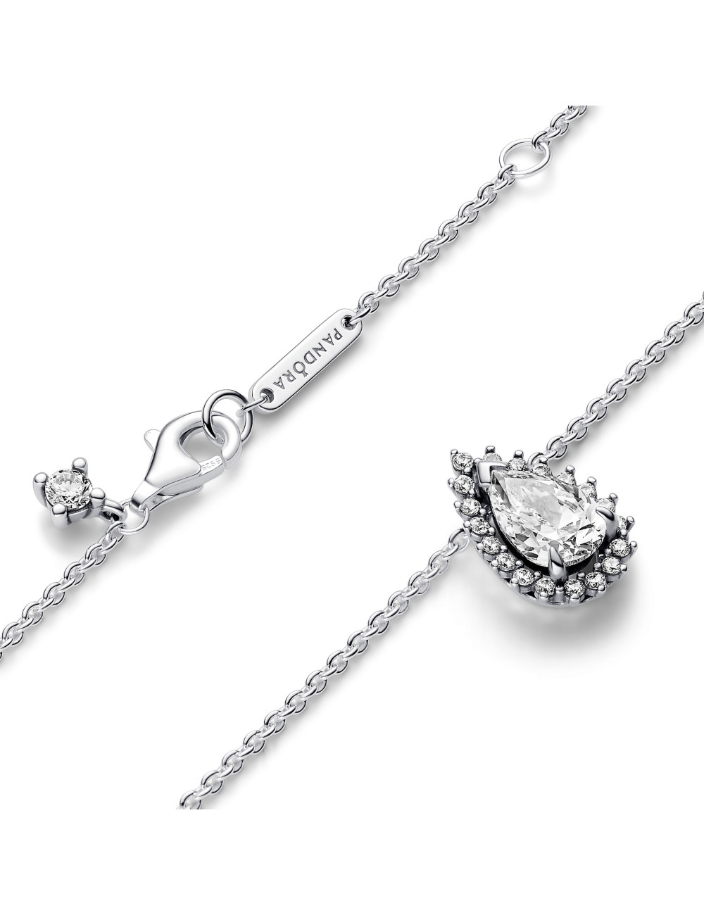 Colar Sparkling Pear Halo Pandora
