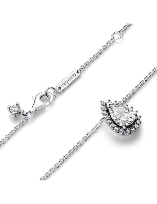 Colar Sparkling Pear Halo Pandora