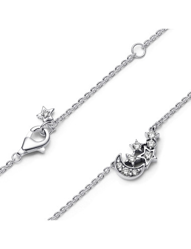 Colar Sparkling Moon & Star Pandora