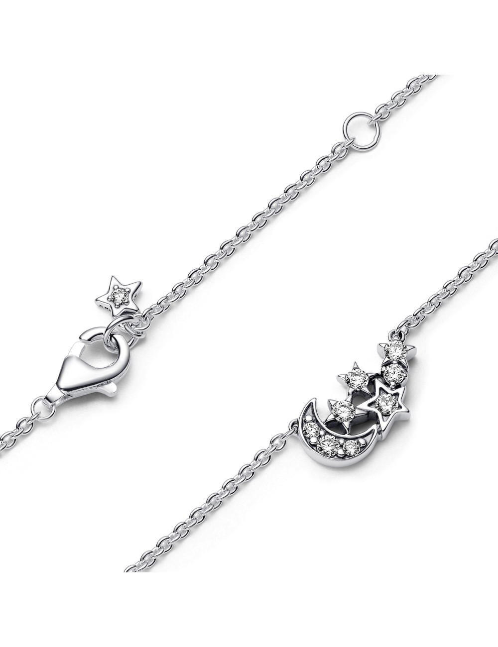 Colar Sparkling Moon & Star Pandora