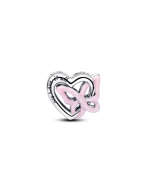 Conta Coração Entrelaçado e Borboleta Pandora