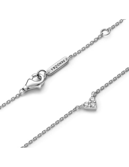 Colar Triple Stone Heart Pandora