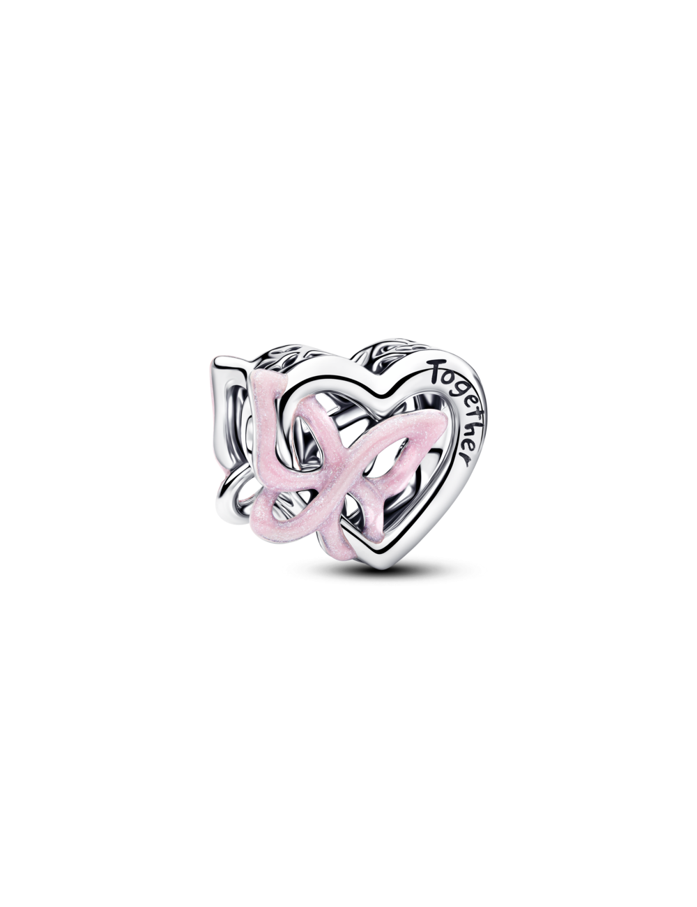 Conta Coração Entrelaçado e Borboleta Pandora