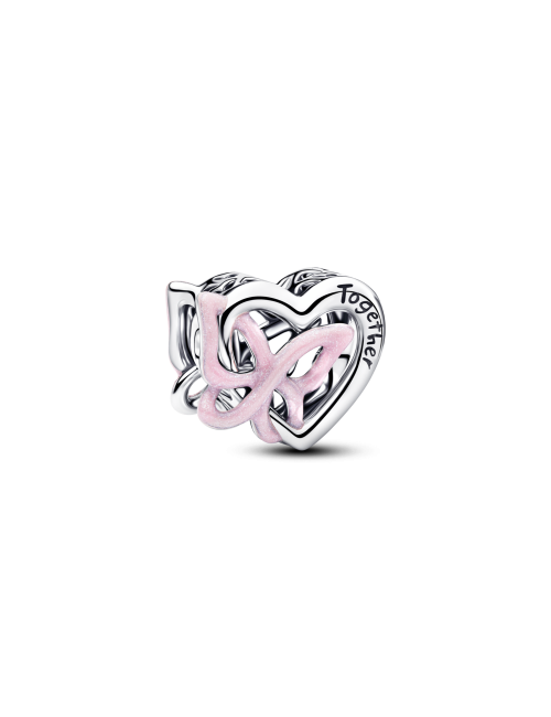 Conta Coração Entrelaçado e Borboleta Pandora
