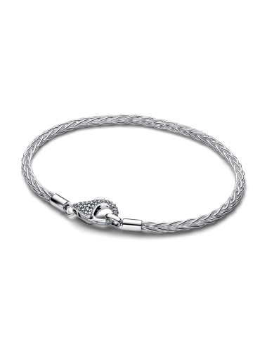 Pulseira de Corrente Espiga Fecho Pavé Pandora