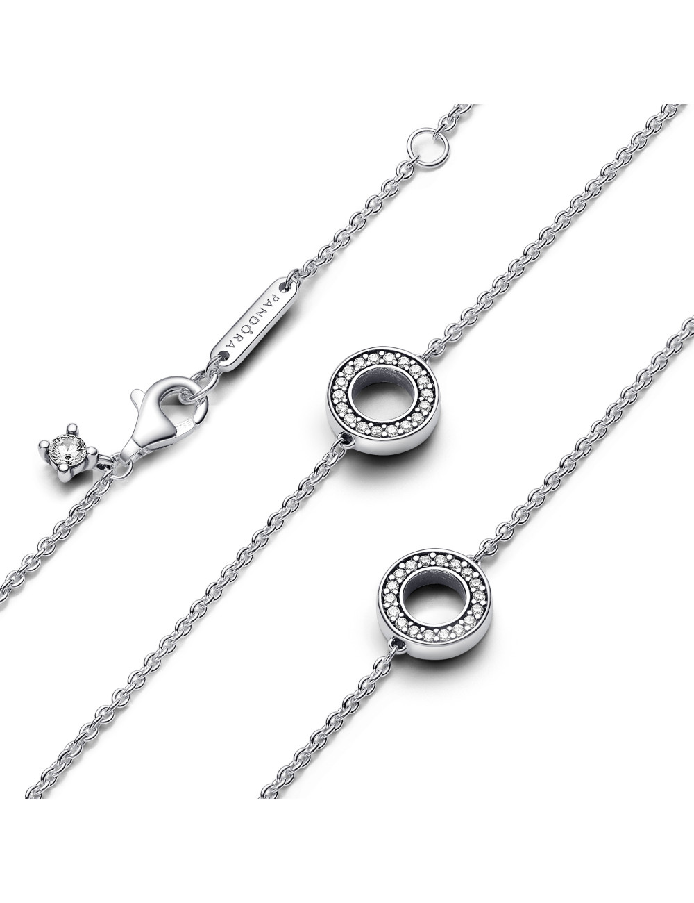 Colar Pavé Circles Pandora