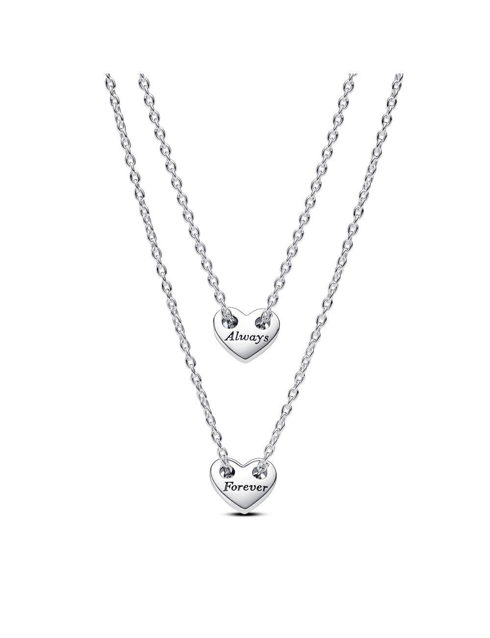 Colares Coração divisível Forever & Always Pandora