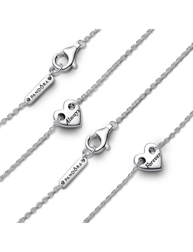 Colares Coração divisível Forever & Always Pandora