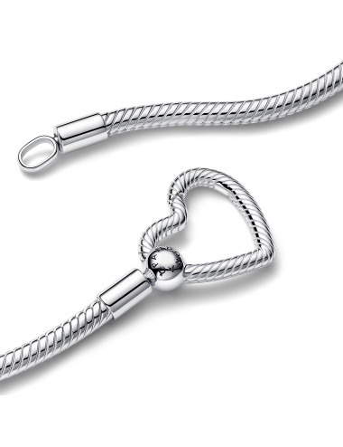 Colar Malha Snake Fecho Coração