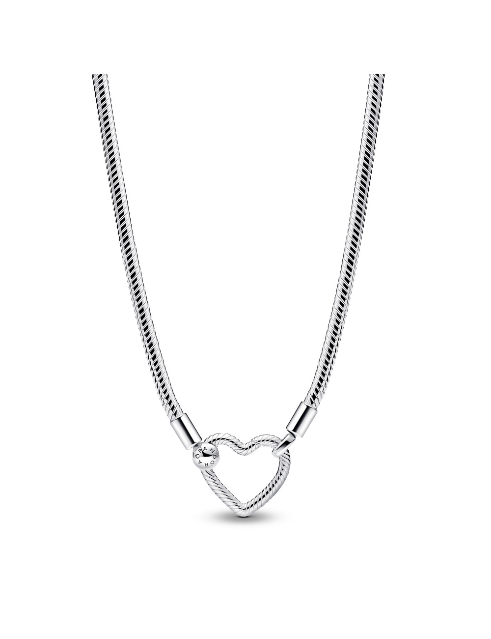 Colar Malha Snake Fecho Coração