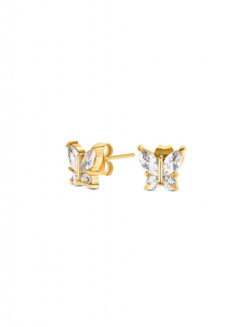 Brincos One Butterfly Crystal