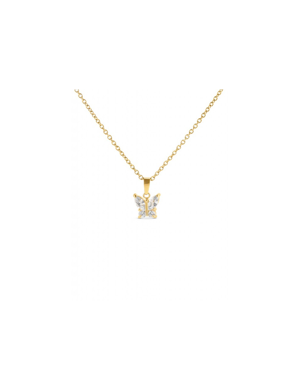 Colar One Butterfly Crystal