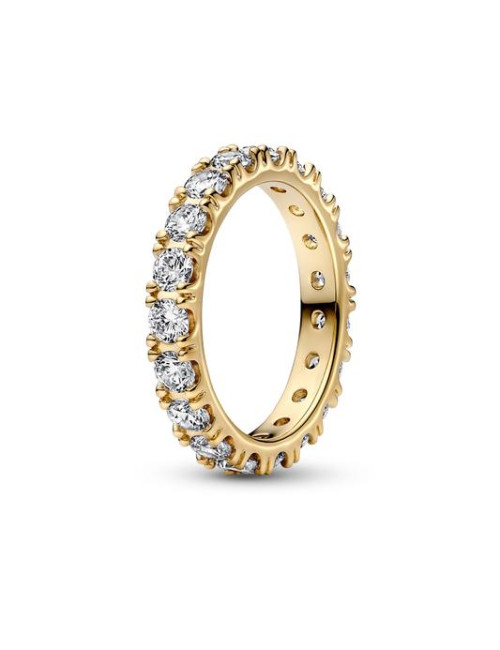 ANEL SPARKLING ROW ETERNITY PANDORA OURO 14K