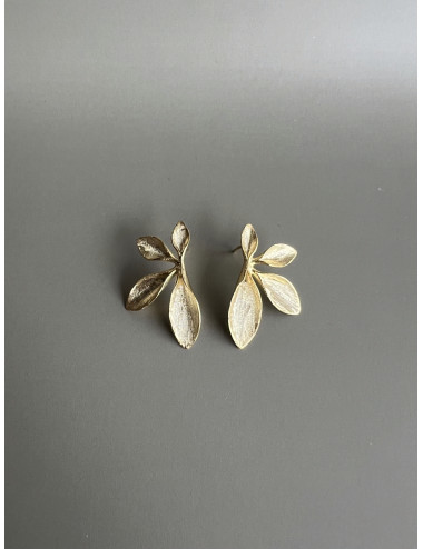 Brincos Trevisa Prata Dourada