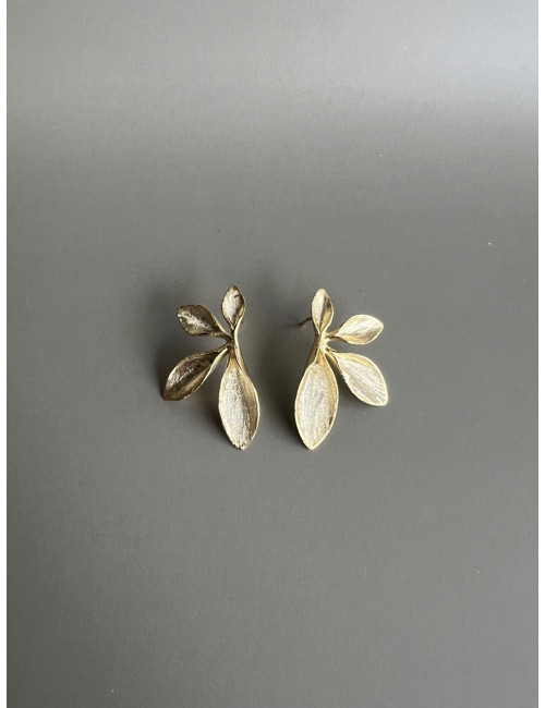 Brincos Trevisa Prata Dourada