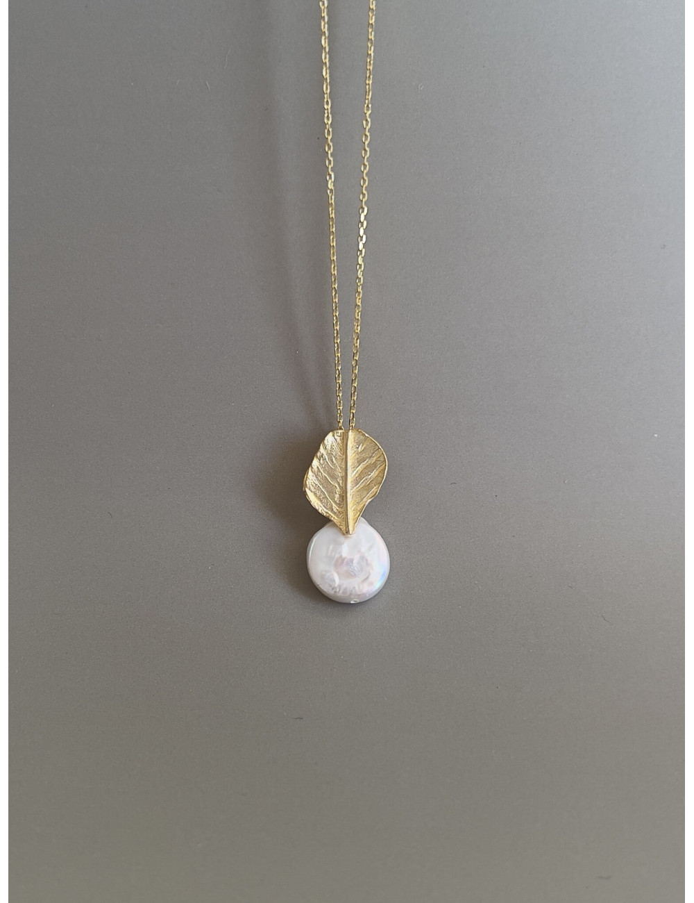 Colar Sleve Prata Dourada