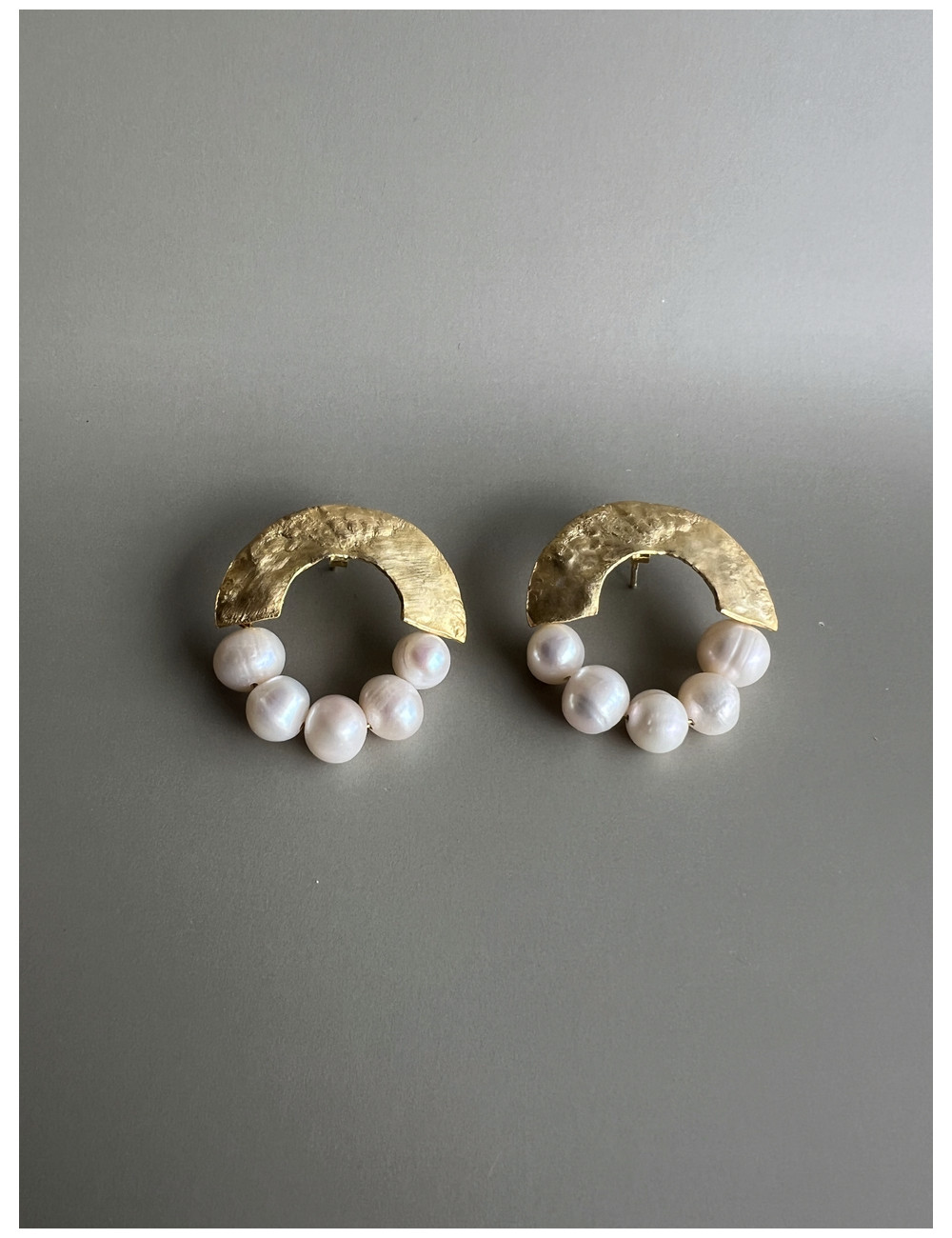 Brincos Valencia Prata Dourada