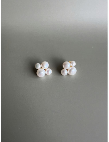 Brincos Vigo Prata Dourada