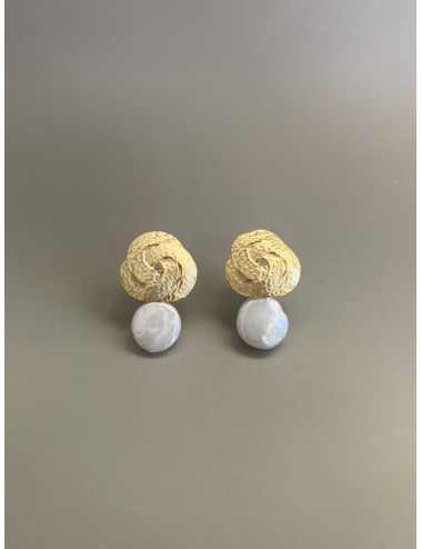 Brincos Medusa III Prata Dourada