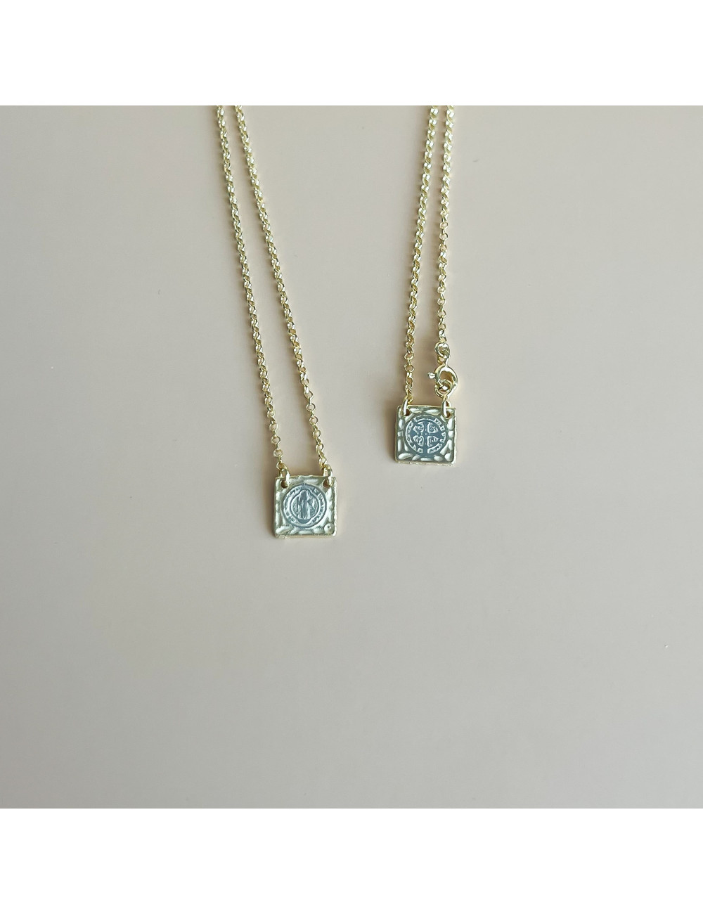 Escapulário Prata Dourada