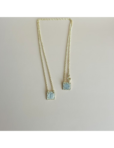 Escapulário Prata Dourada