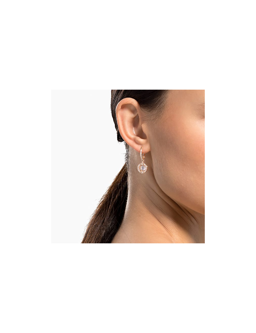 BRINCOS SPARKLING ROSE SWAROVSKI