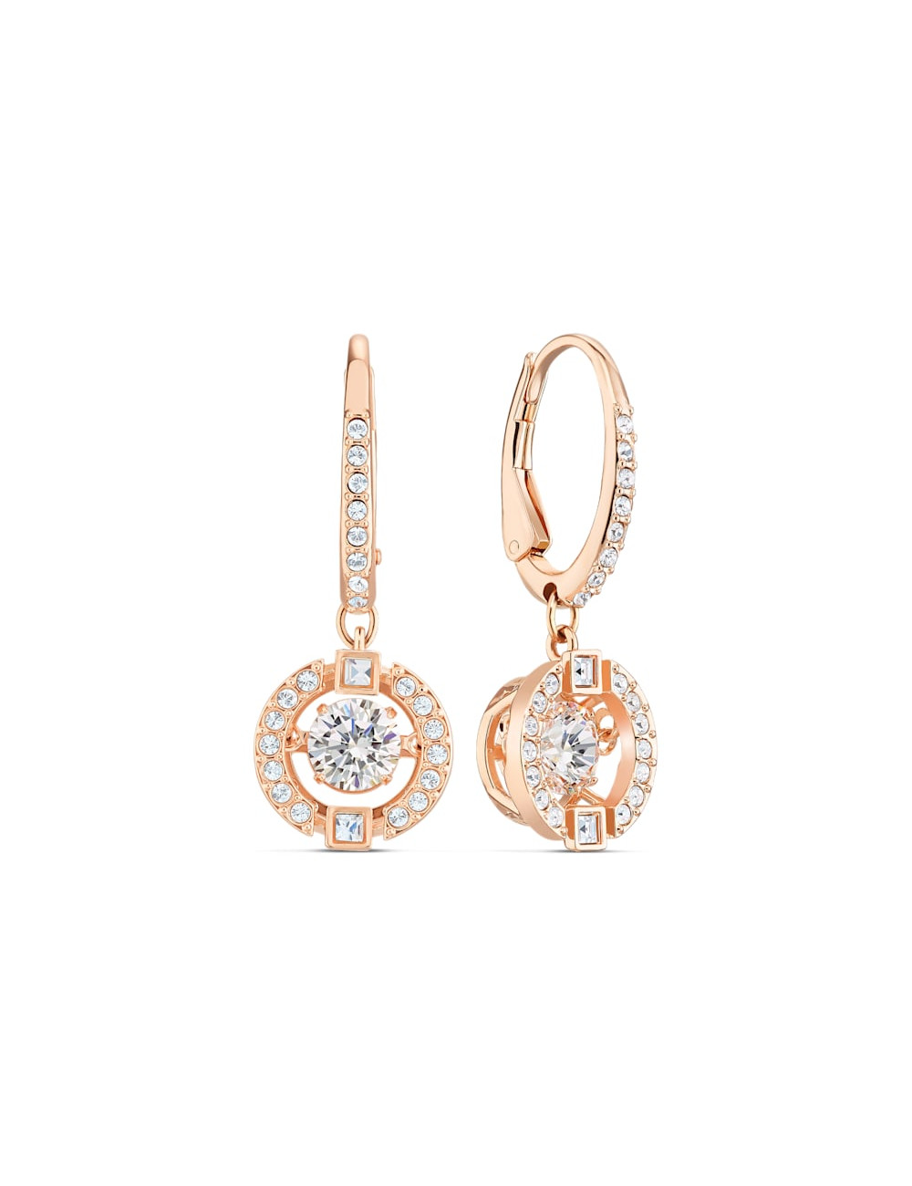 BRINCOS SPARKLING ROSE SWAROVSKI