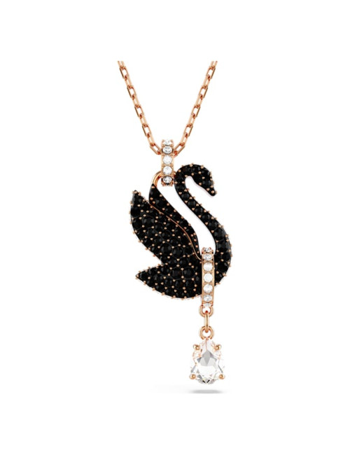 Colar Black Swan Swarovski