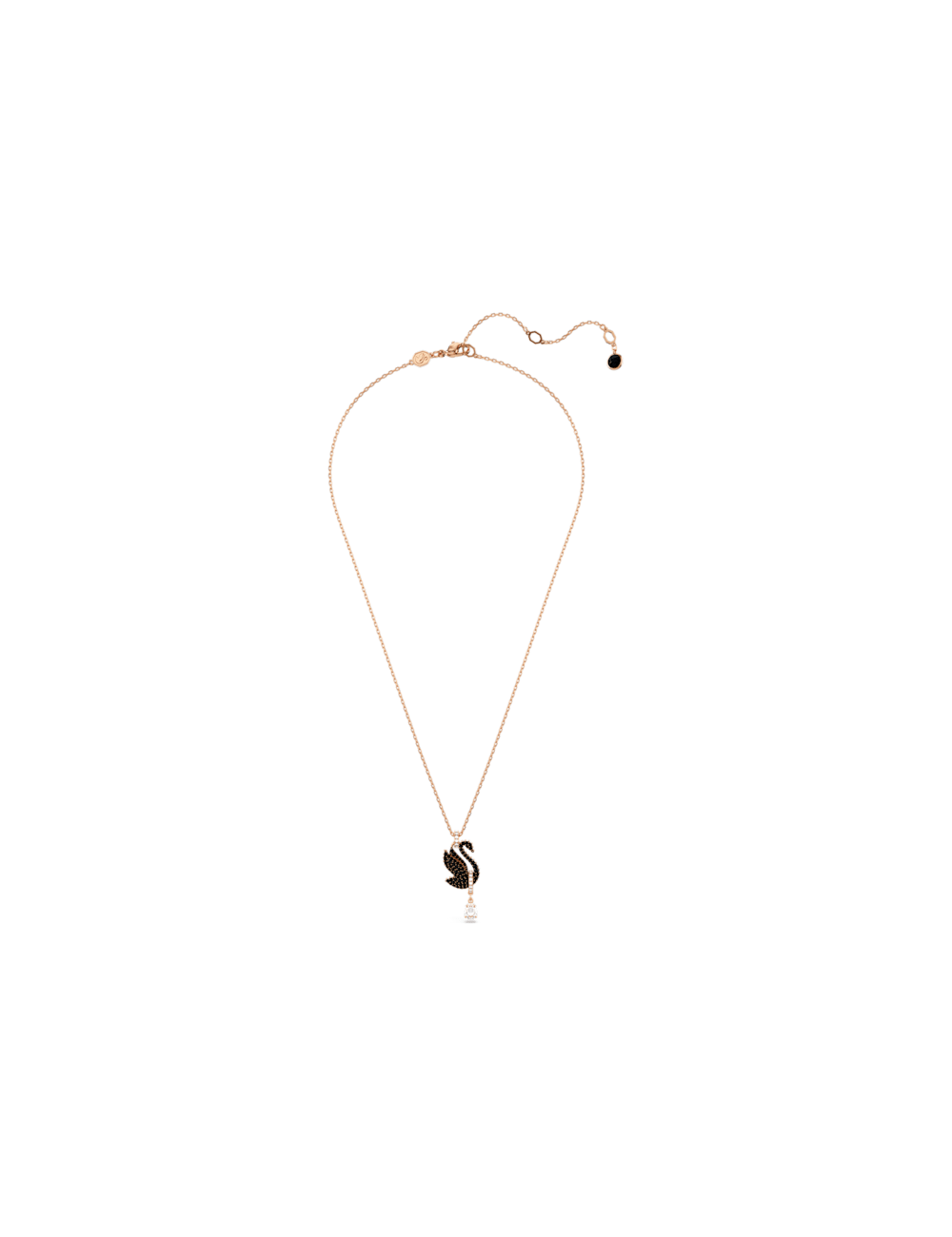 Colar Black Swan Swarovski