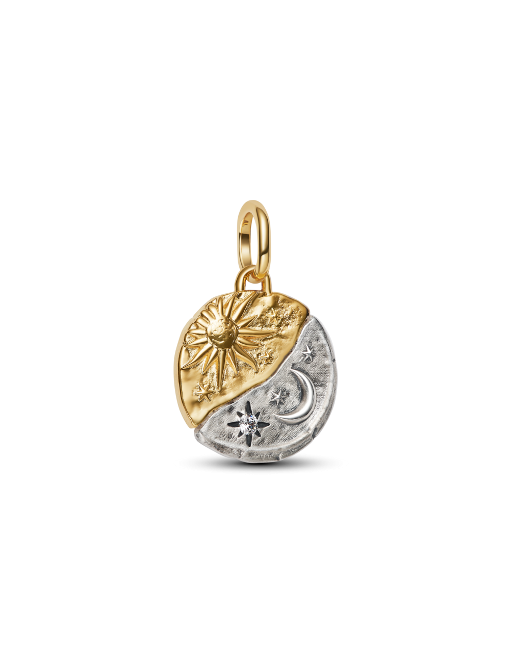 Mini Conta Medalhão Sol e Lua Pandora