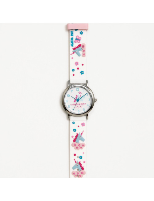 Relógio Unicórnio Branco Agatha Ruiz de La Prada