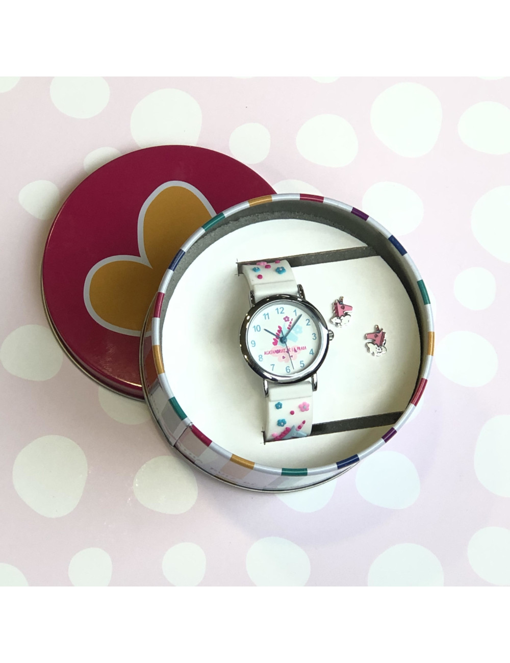 Set Relógio Unicórnio Branco Agatha Ruiz de La Prada