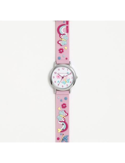 Relógio Borboletas Rosa Agatha Ruiz de La Prada