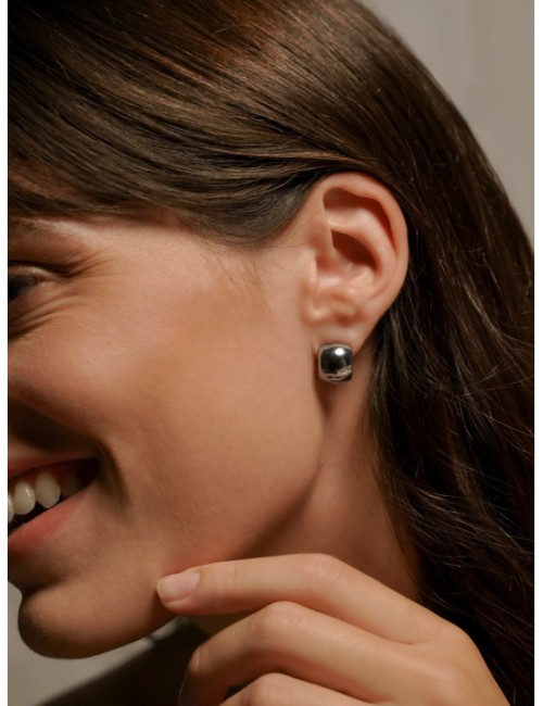 Brincos One Silver Frost