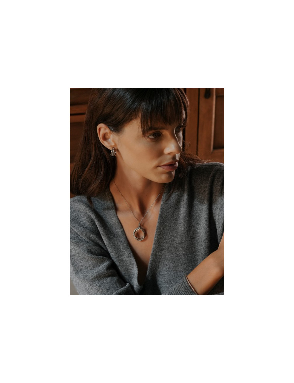 Colar One Silver Frost Crystal