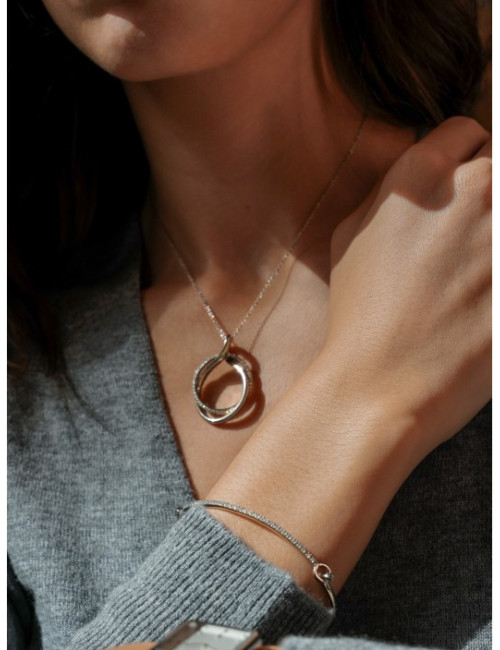 Colar One Silver Frost Crystal