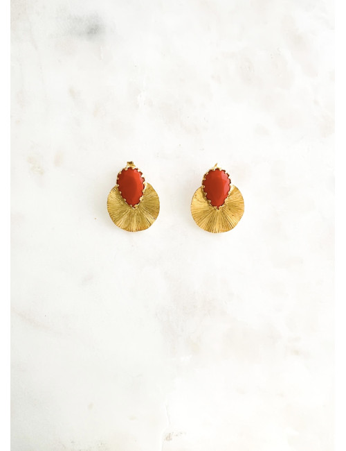 BRINCOS POWER CORAL PRATA