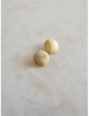 BRINCOS FLORENCE PRATA DOURADA