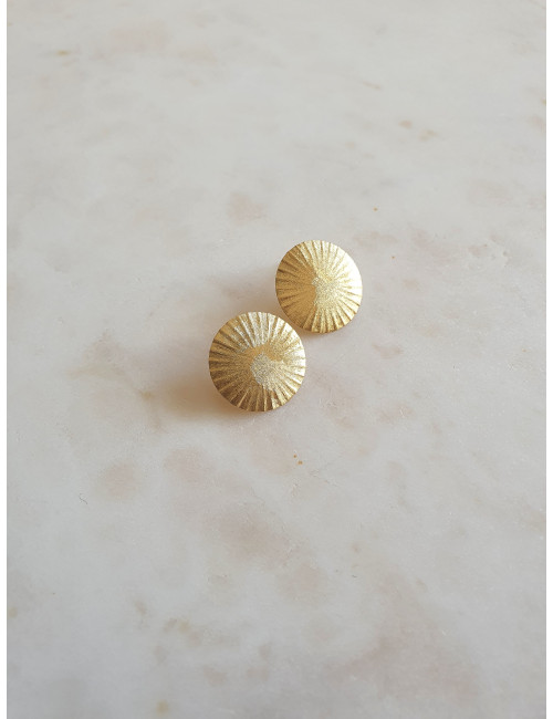 BRINCOS FLORENCE PRATA DOURADA