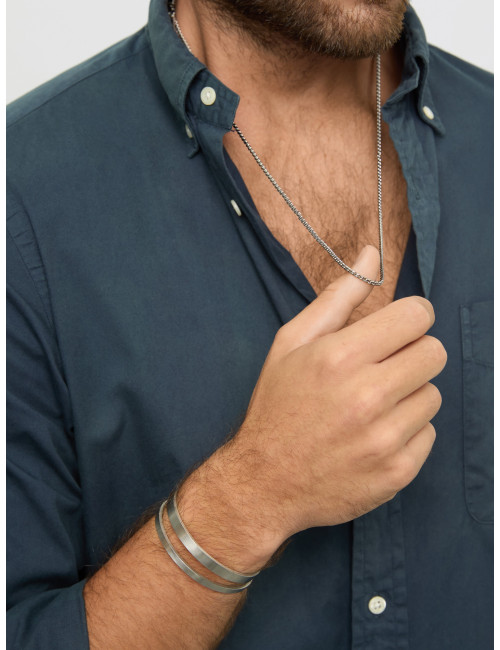 Escrava One Men Fine Pulse Silver