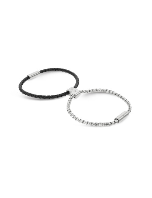 Pulseira One Men Linkage Bicolor