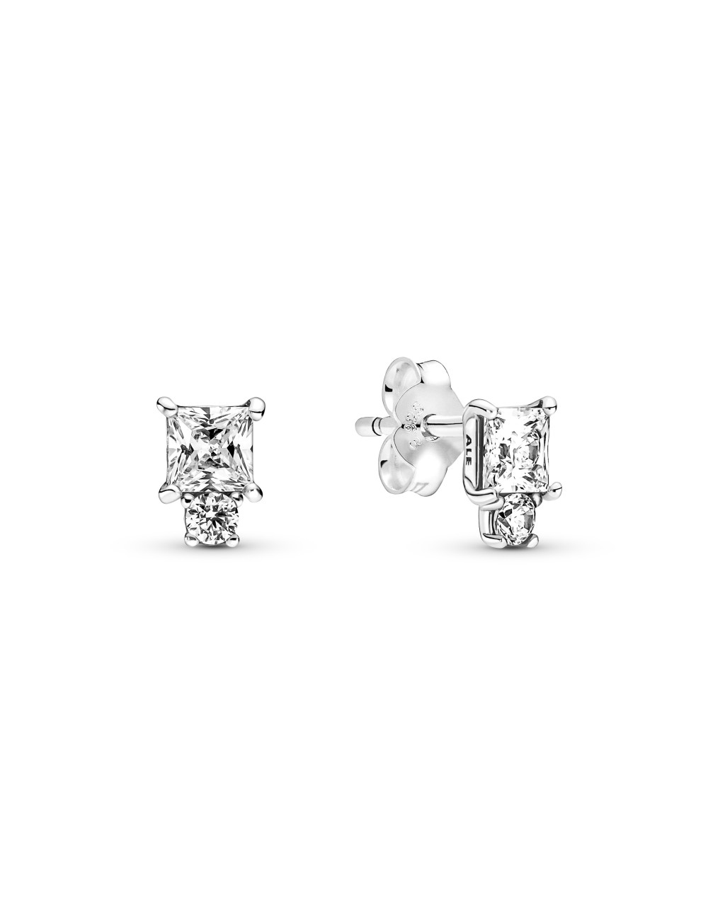 BRINCOS SPARKLING ROUND & SQUARE PANDORA