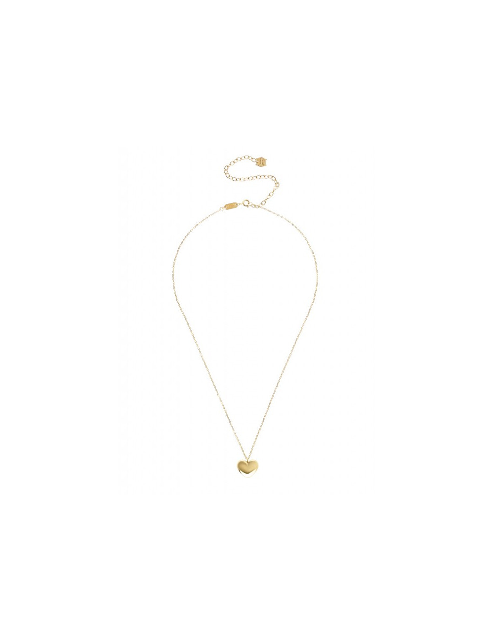 Colar One Neckmess Heart Big Gold