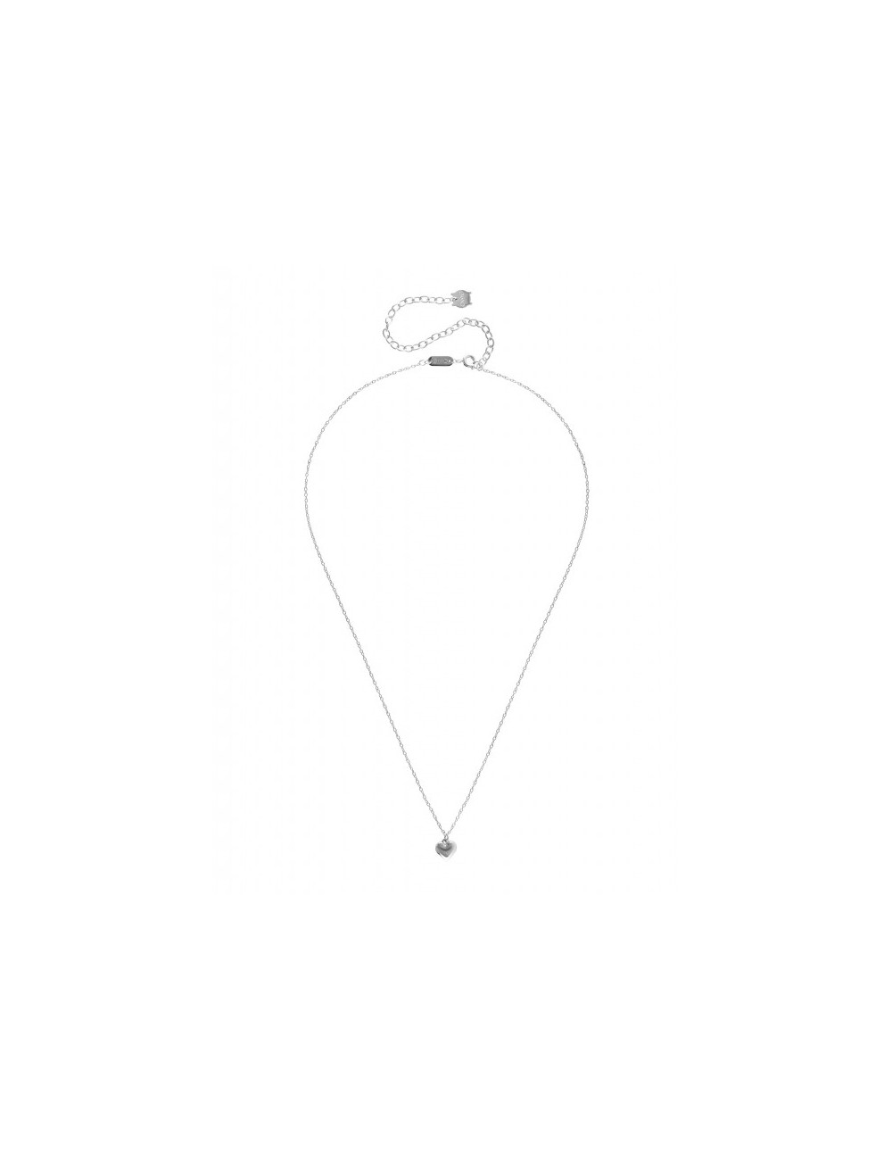 Colar One Neckmess Heart Silver