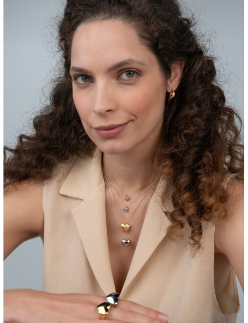 Colar One Neckmess Heart Silver