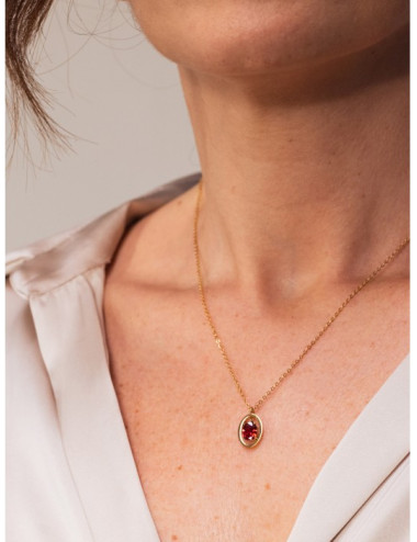 Colar One Birthstone Janeiro - Proteção