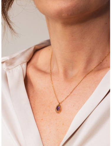 Colar One Birthstone Fevereiro Sabedoria