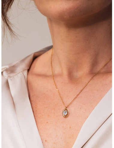 Colar One Birthstone Março Serenidade