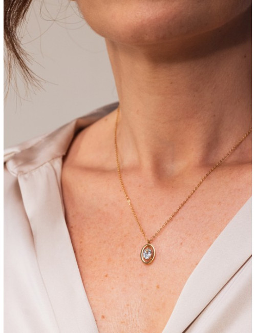 Colar One Birthstone Março Serenidade