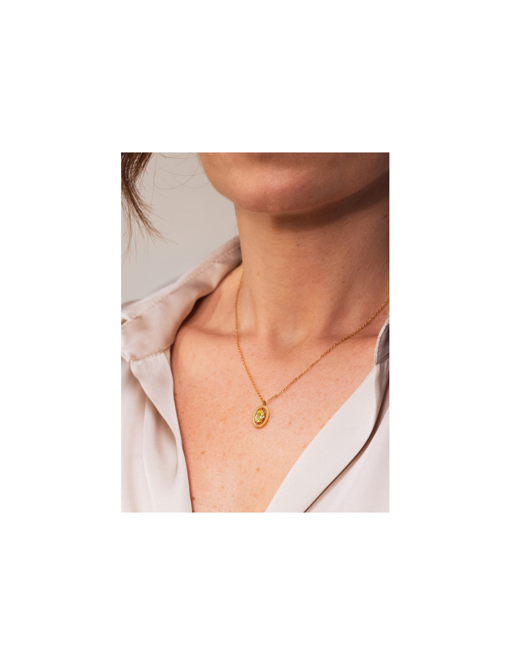 Colar One Birthstone Agosto Força